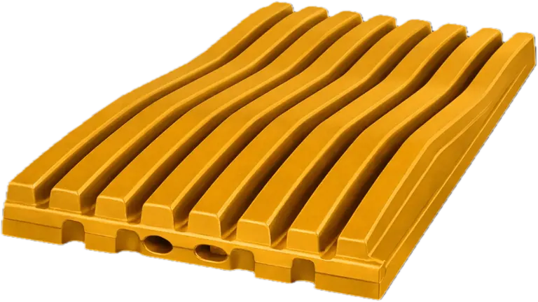 Movable jaw plate in manganese steel