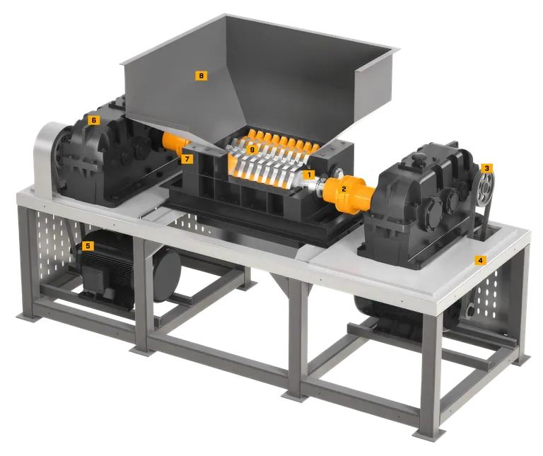 Twin-Shaft Shredder