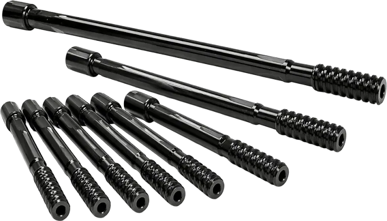 Male-female threaded extension rod