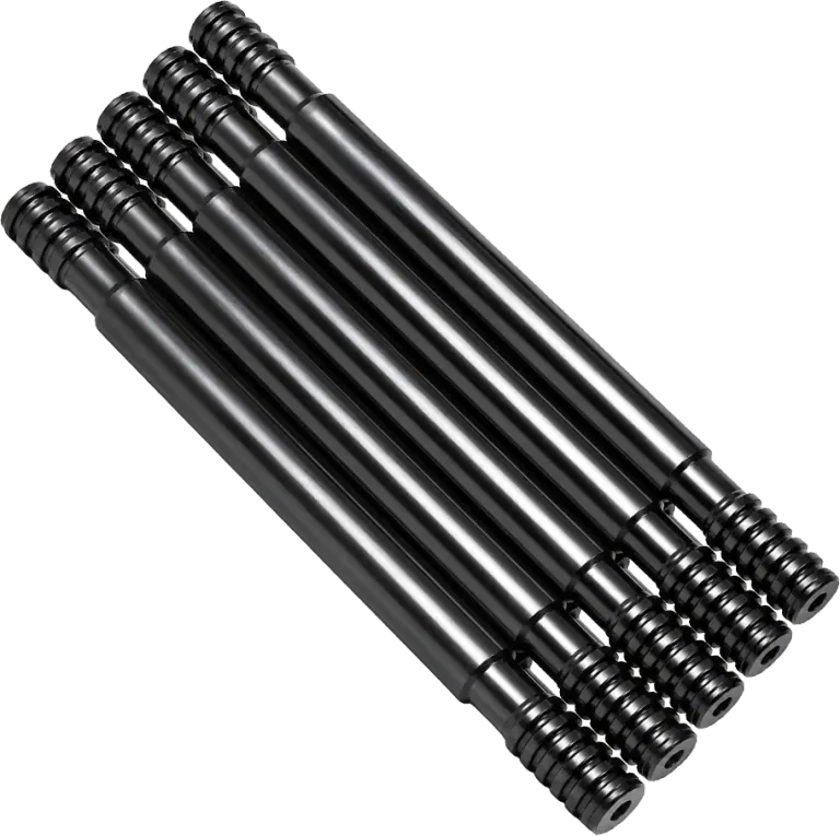 Male-male threaded rod with coupling