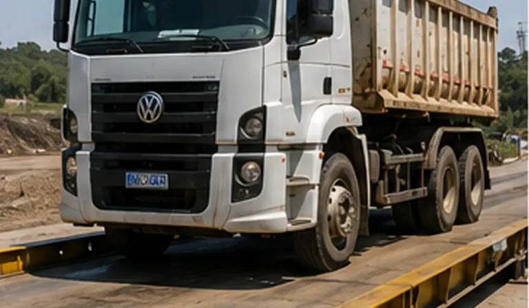 Truck weighing and dispatch control