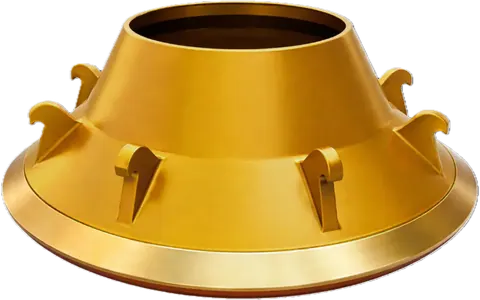Cone crusher concave ring in manganese steel