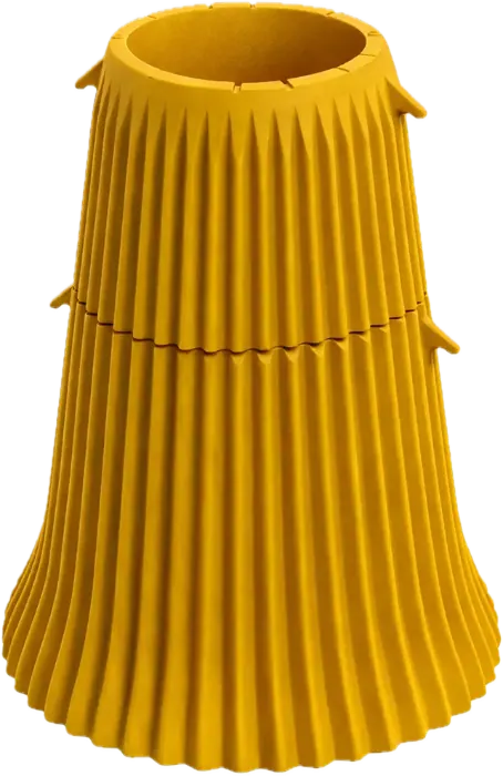 Gyratory crusher complete mantle in high-manganese cast steel