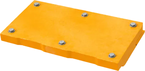 Hammer mill liner plate