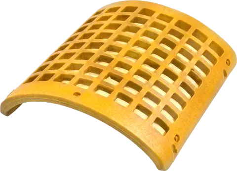 Hammer mill screen plate with custom openings