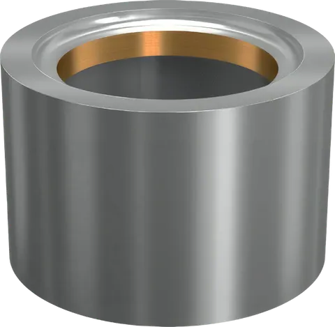Roll crusher shell in wear-resistant alloy